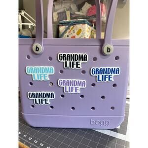 Lot of 5 Slightly Imperfect Grandma Life Bogg Charms
